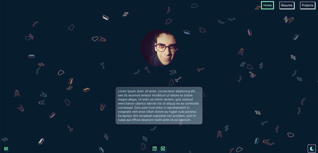 Screenshots of a project I worked on